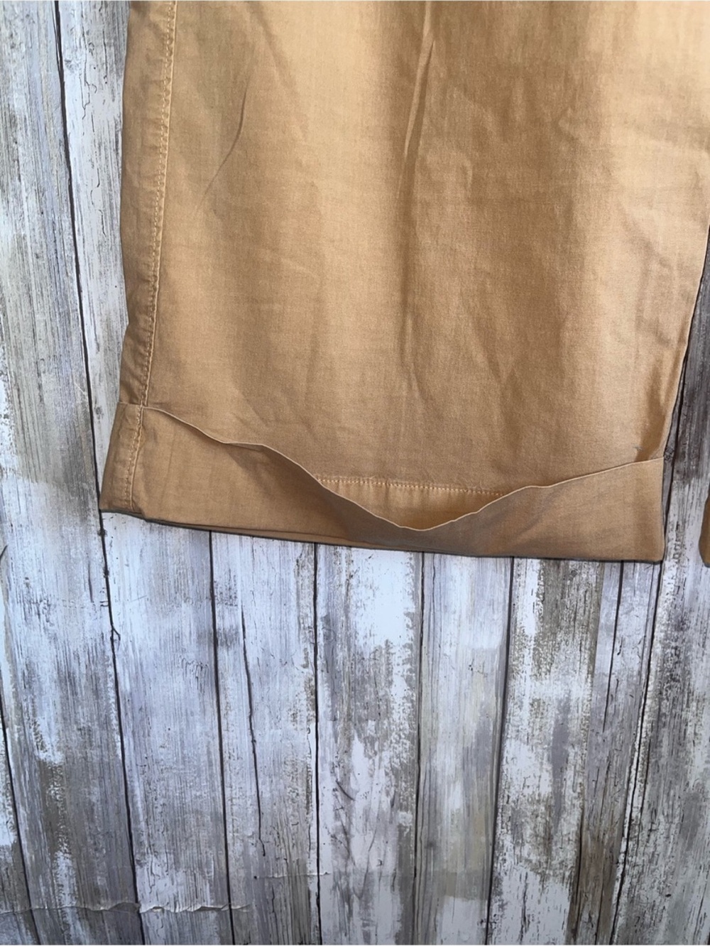 American Eagle Poplin Pull On Wide Leg Pants Camel Lyocell Blend Size 0 NWT - Picture 4 of 6